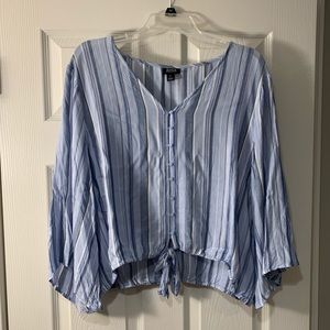 Striped Blue Blouse